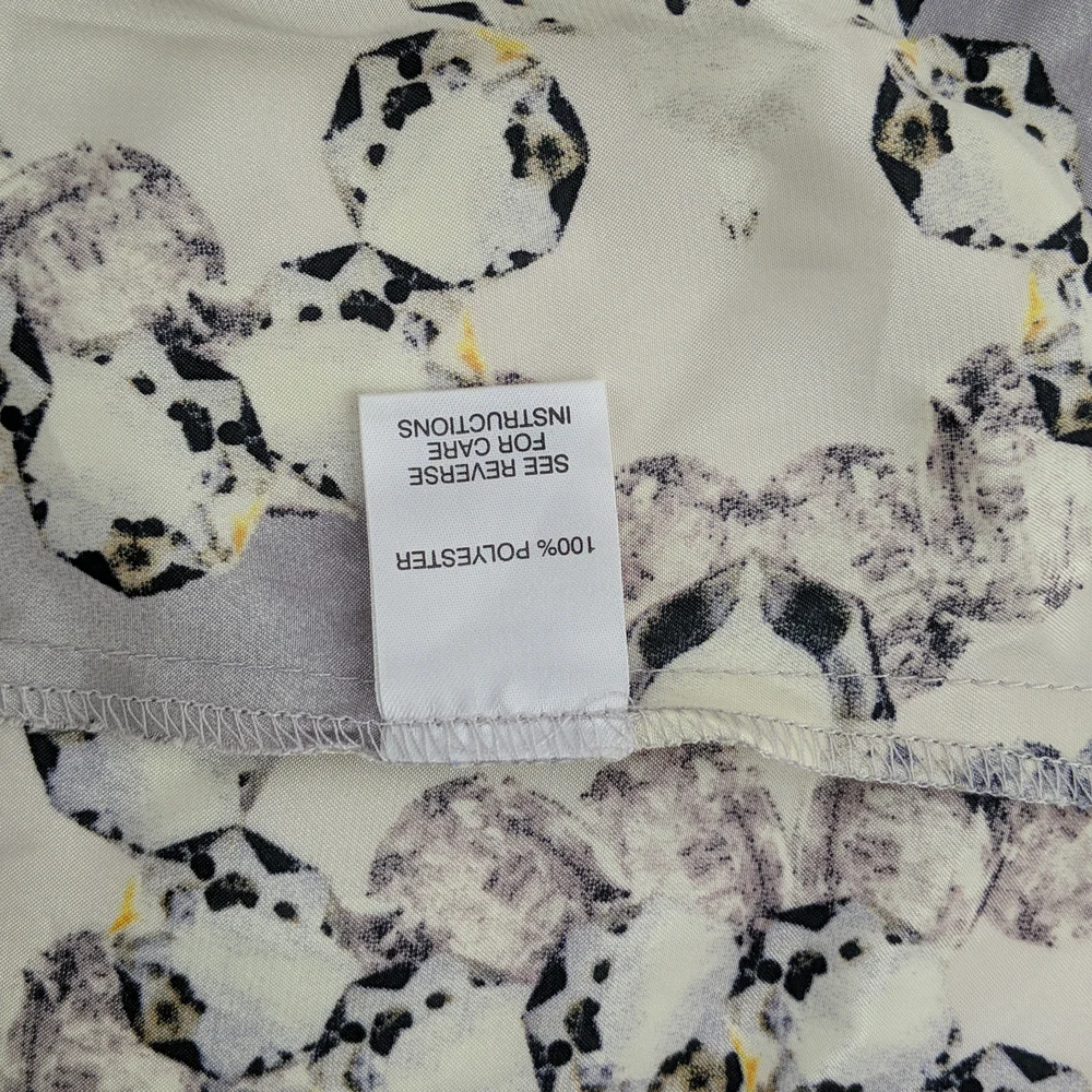 Peter Alexander Dressing Gown Robe Size Small Purple Abstract Pattern Belt - Picture 8 of 9